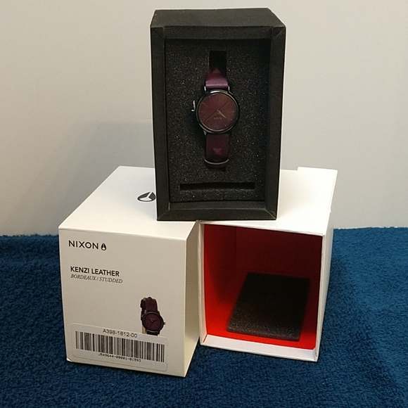 NWT NIXON Kenzie Leather Watch "Skinny Bitch" - Picture 3 of 8